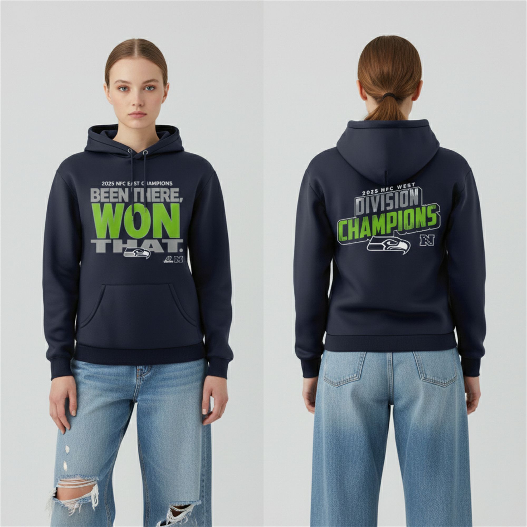 8 Seahawks NFC West Division Champions 2025 Been There Won That Hoodie 8 Seahawks NFC West Division Champions 2025 Been There Won That Hoodie