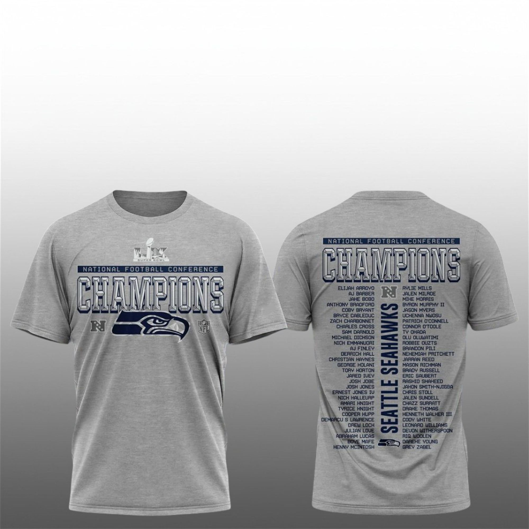 Seattle Seahawks 2025 NFC Champions Locker Room Hoodie 2 8 Seattle Seahawks 2025 NFC Champions Locker Room Shirt