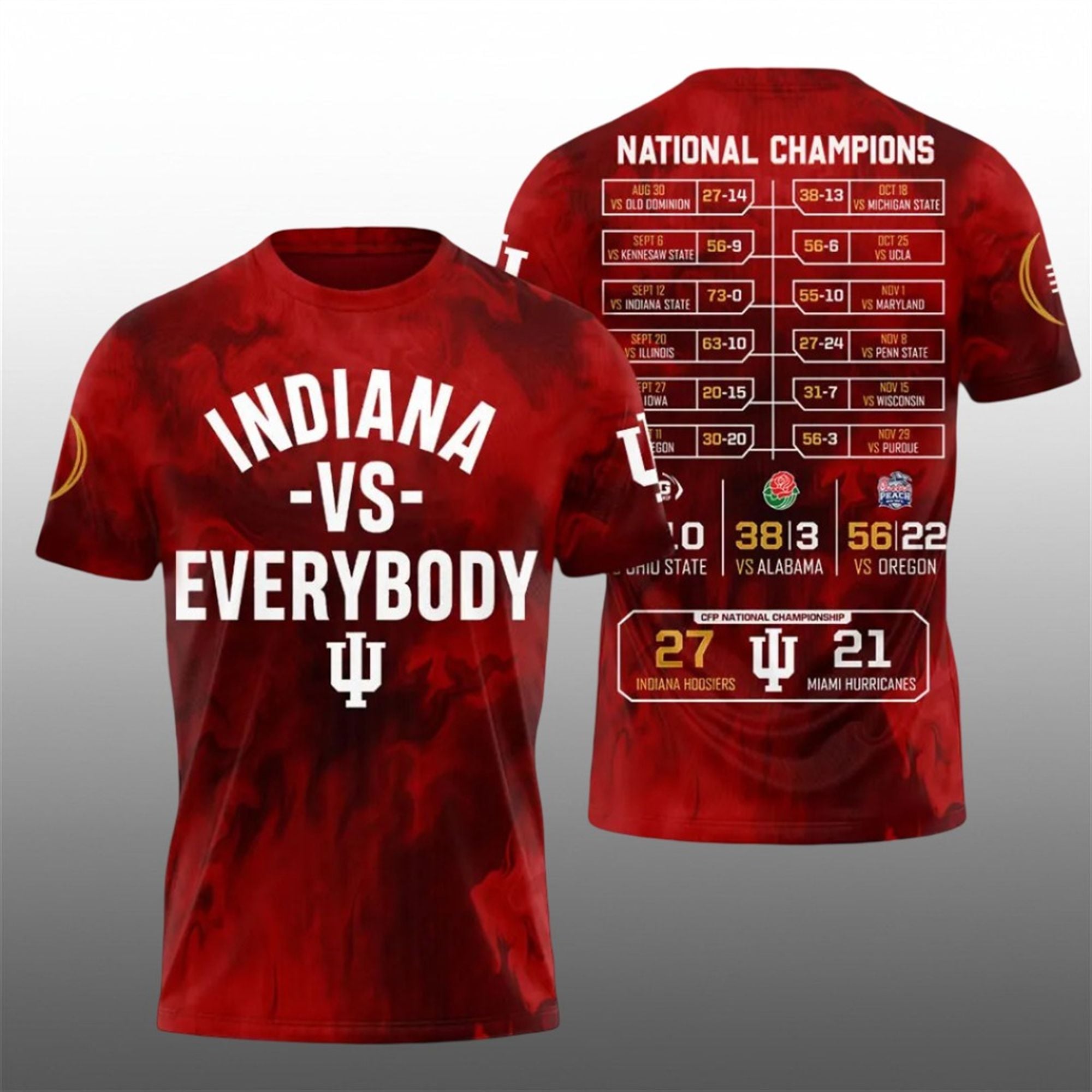 2026 Indiana Vs Everybody National Champions Hoodie 2 9 2026 Indiana Vs Everybody National Champions Shirt