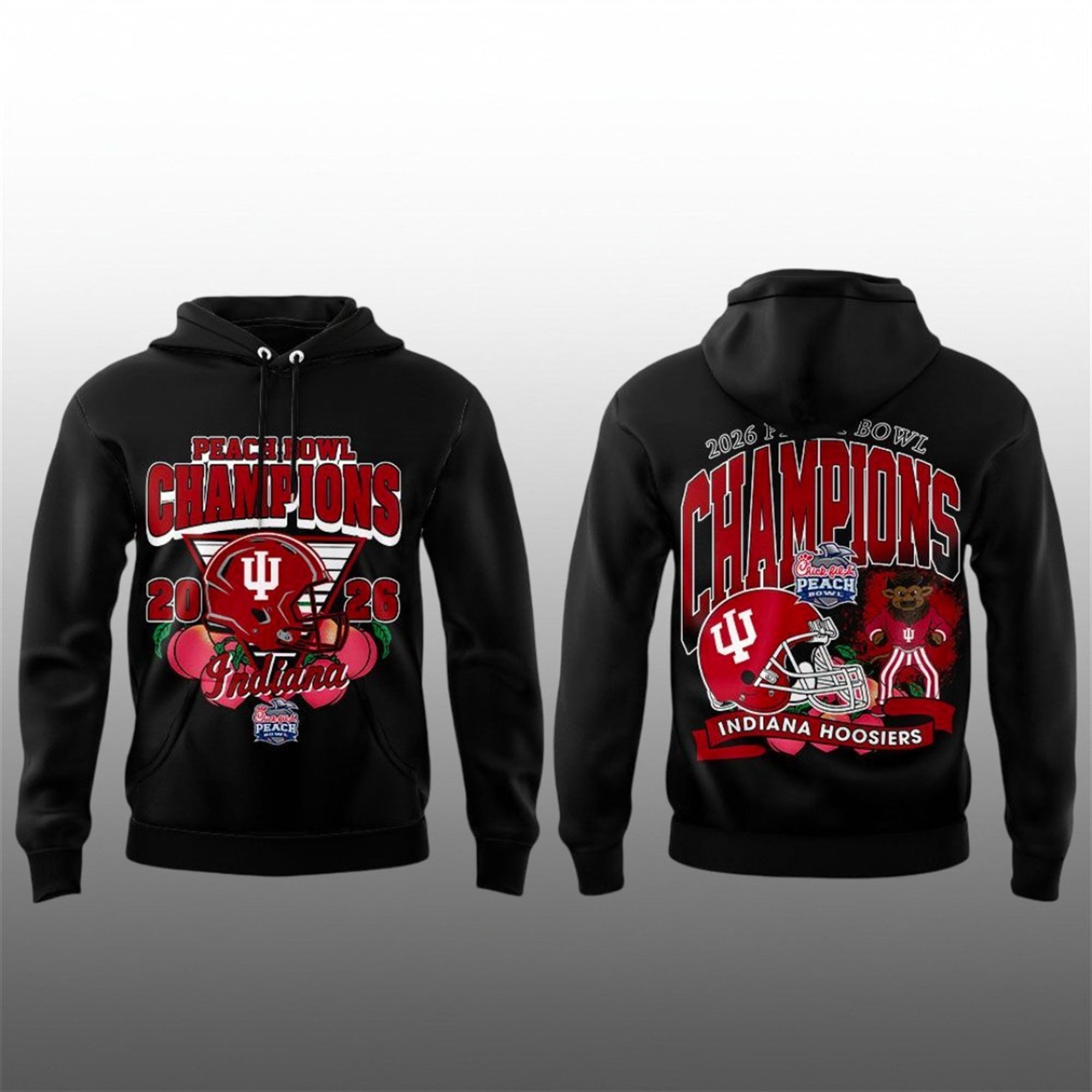 Hoosiers 2026 Peach Bowl Champions Shirt 2 9 Hoosiers 2026 Peach Bowl Champions Hoodie