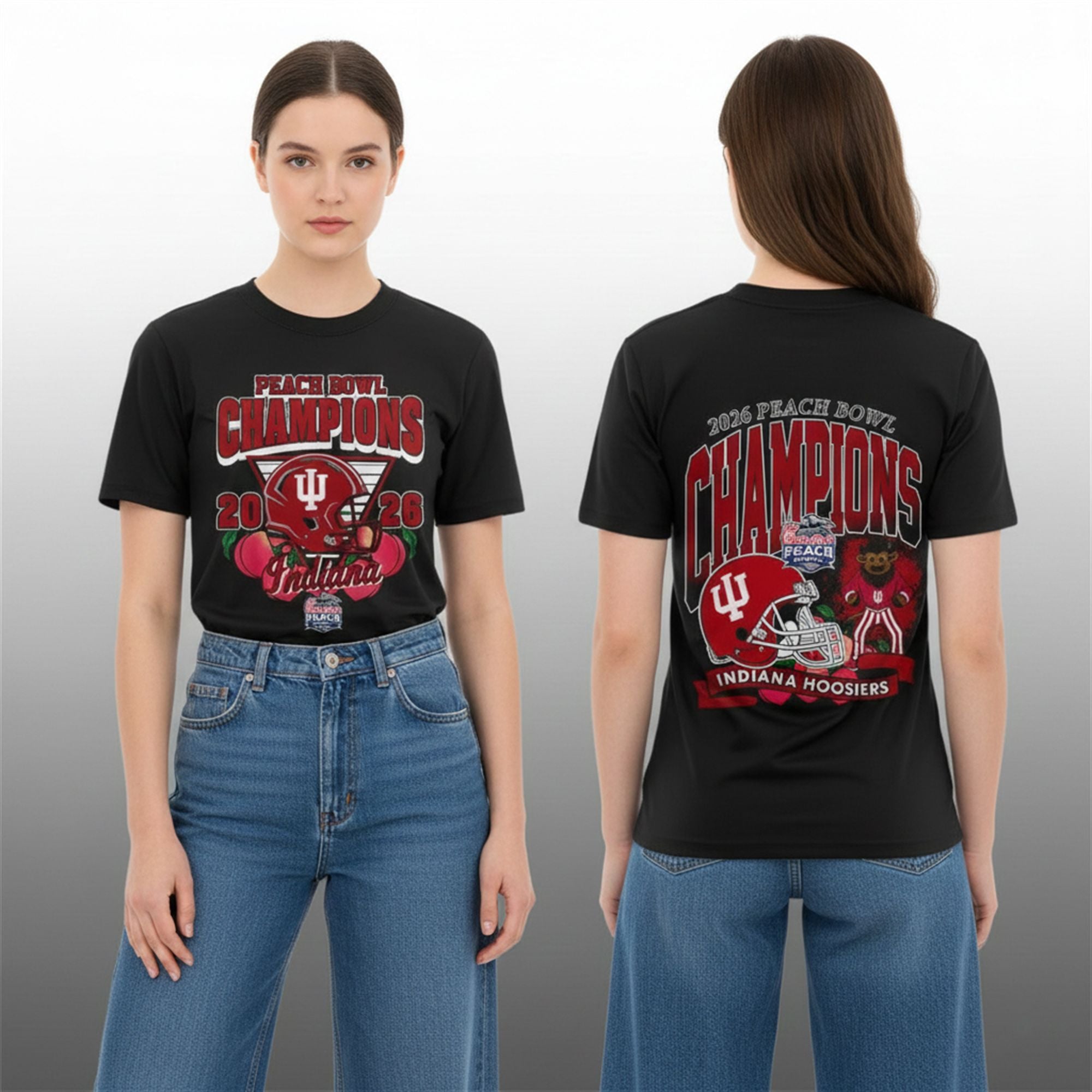 9 Hoosiers 2026 Peach Bowl Champions Shirt 9 Hoosiers 2026 Peach Bowl Champions Shirt