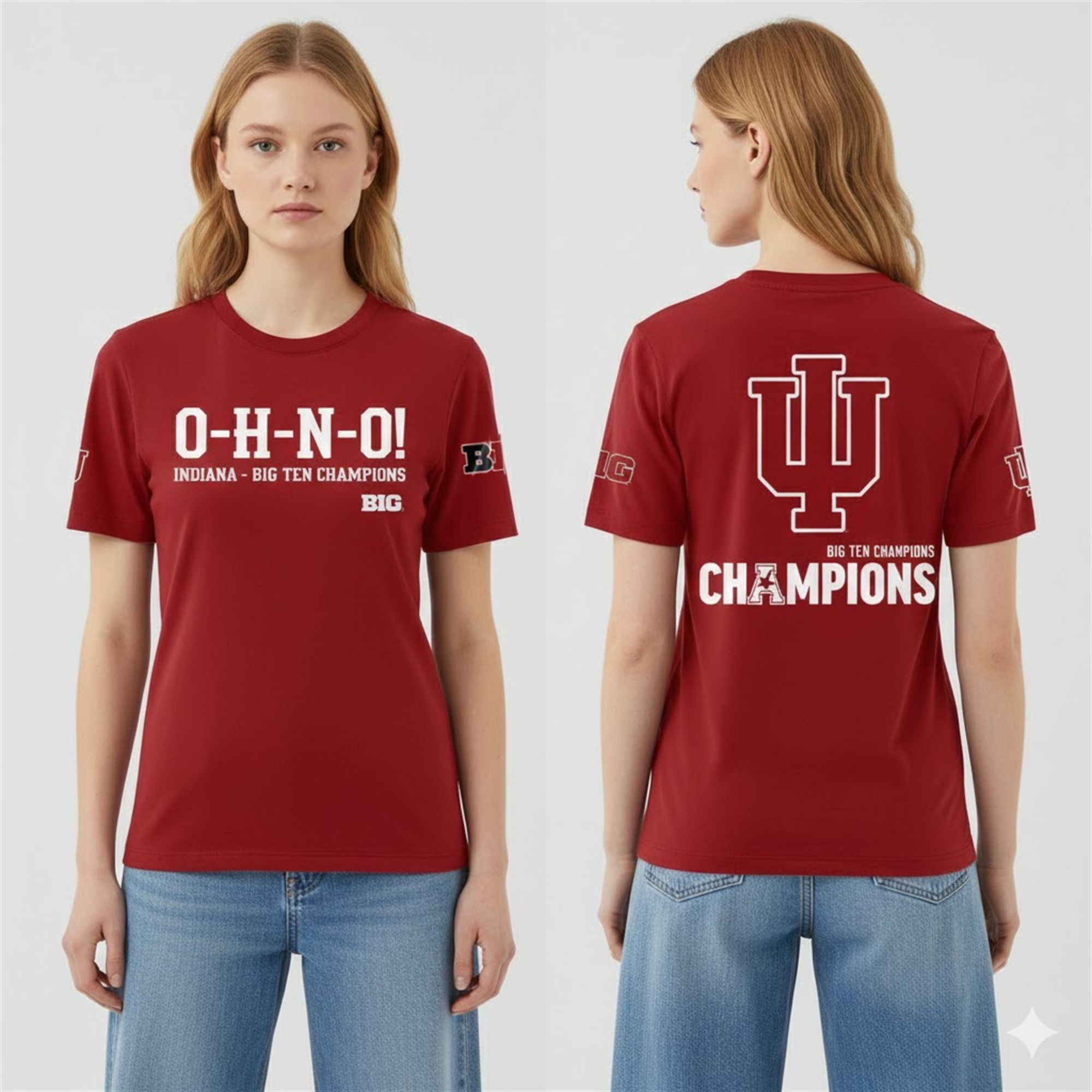 9 Indiana Hoosiers Football Big10 Champions 2026 O H N O Shirt 9 Indiana Hoosiers Football Big10 Champions 2026 O H N O Shirt