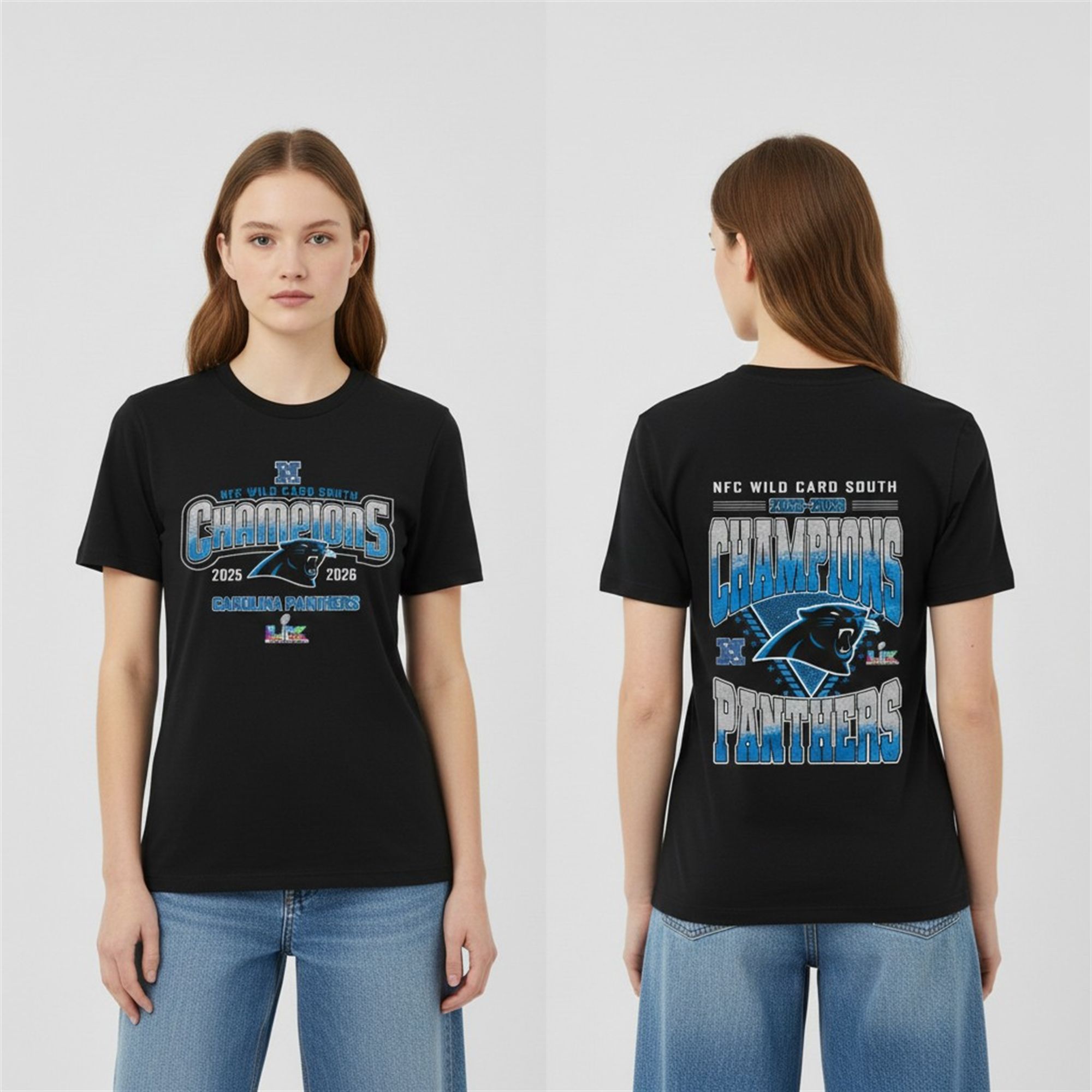 9 Panthers NFC Wild Card South Champions 2025 2026 Shirt 9 Panthers NFC Wild Card South Champions 2025 2026 Shirt