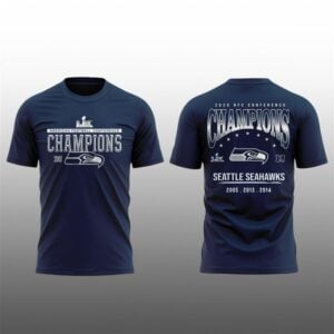 10 Seattle Seahawk NFC Champions 2025 Celebartion Shirt