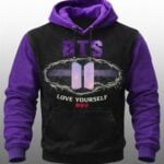 BTS Love Yourself Art Print Raglan Hoodie