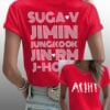 BTS Sugar V Jimin Jungkook Jin Rm J Hope Shirt 1