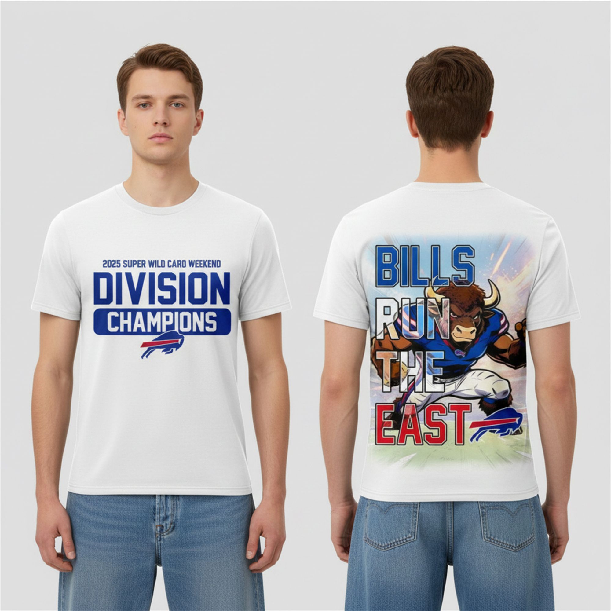 Bills 2025 Super Wild Card Weekend Division Champions Shirt 1 6 Bills 2025 Super Wild Card Weekend Division Champions Shirt 1 6