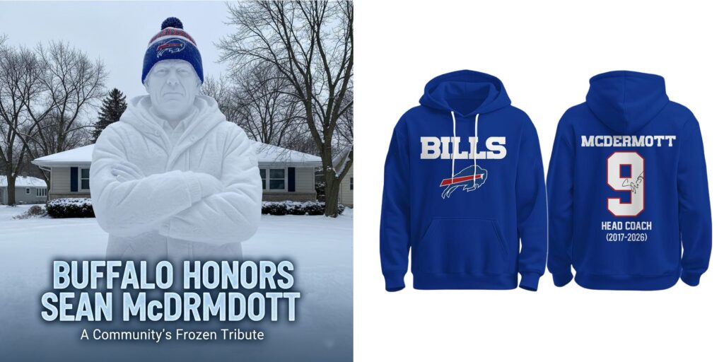 Bills Mafia Forever Grateful Honoring Coach Sean McDermott's Epic 9 Year Legacy with Iconic Tribute Hoodies