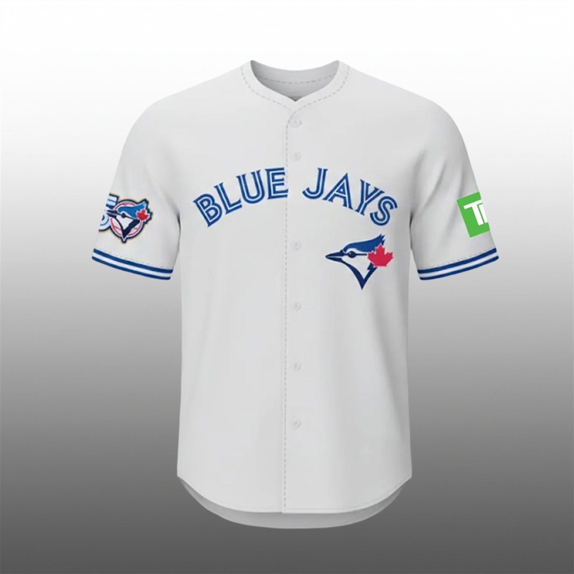 Blue Jays 50Th Season Jersey 2 Blue Jays 50Th Season Jersey 1