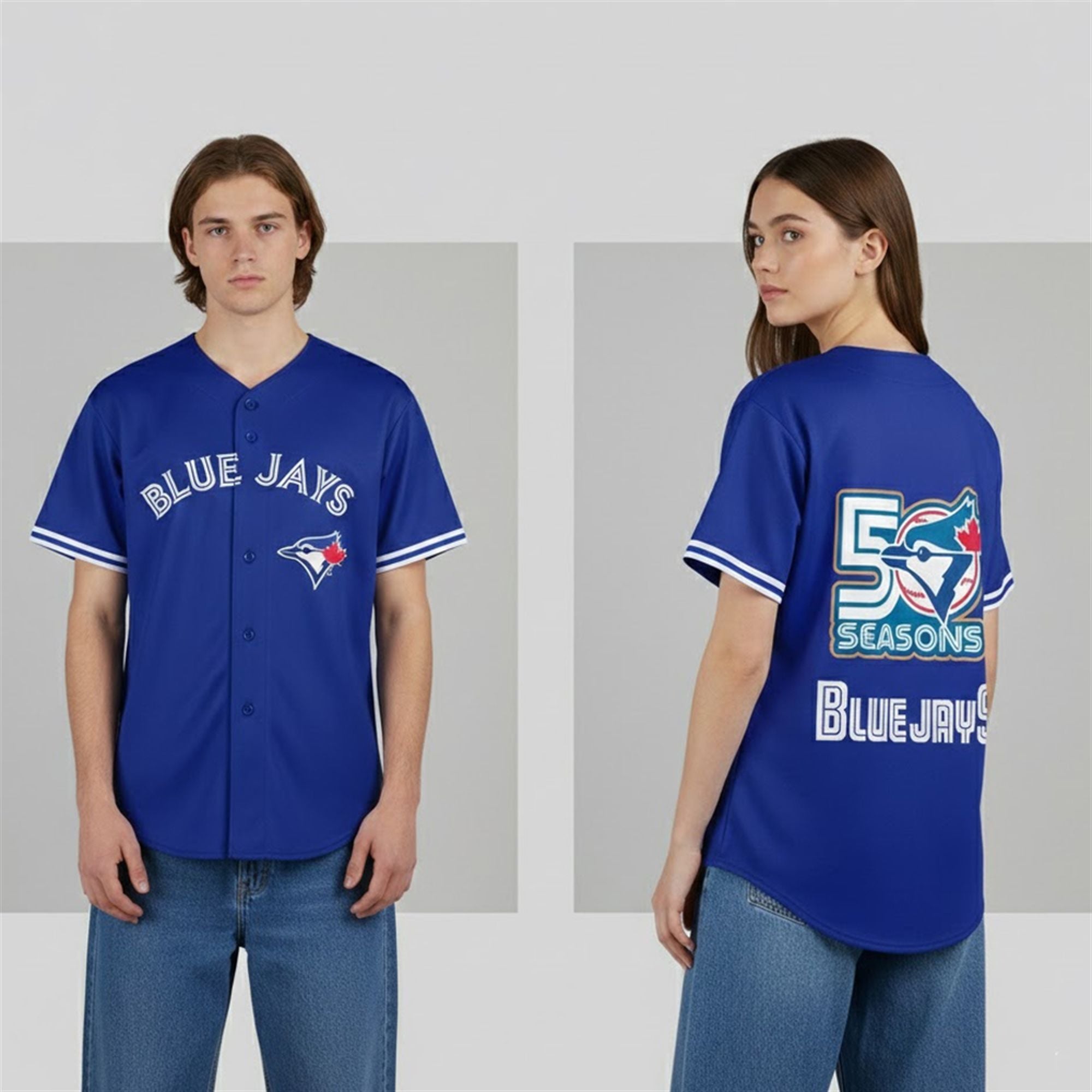 Blue Jays Celebrate 50th Season Jersey 2 Blue Jays Celebrate 50th Season Jersey 2