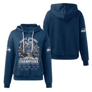 2026 Seahawks SB LX Champions Waffle Hoodie 1