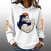 Broncos Football Muscle Print Waffle Hoodie 1