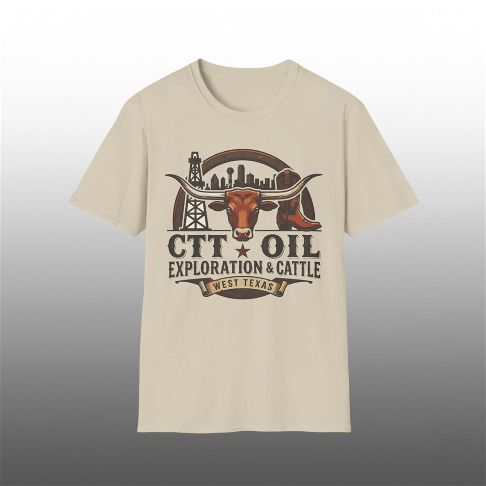CTT Oil Exploration and Cattle Shirt 1 CTT Oil Exploration and Cattle Shirt 1
