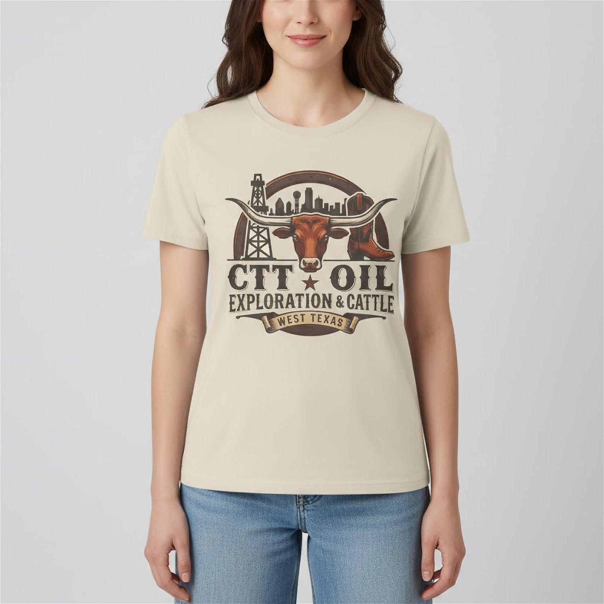 CTT Oil Exploration and Cattle Shirt 2 CTT Oil Exploration and Cattle Shirt 2