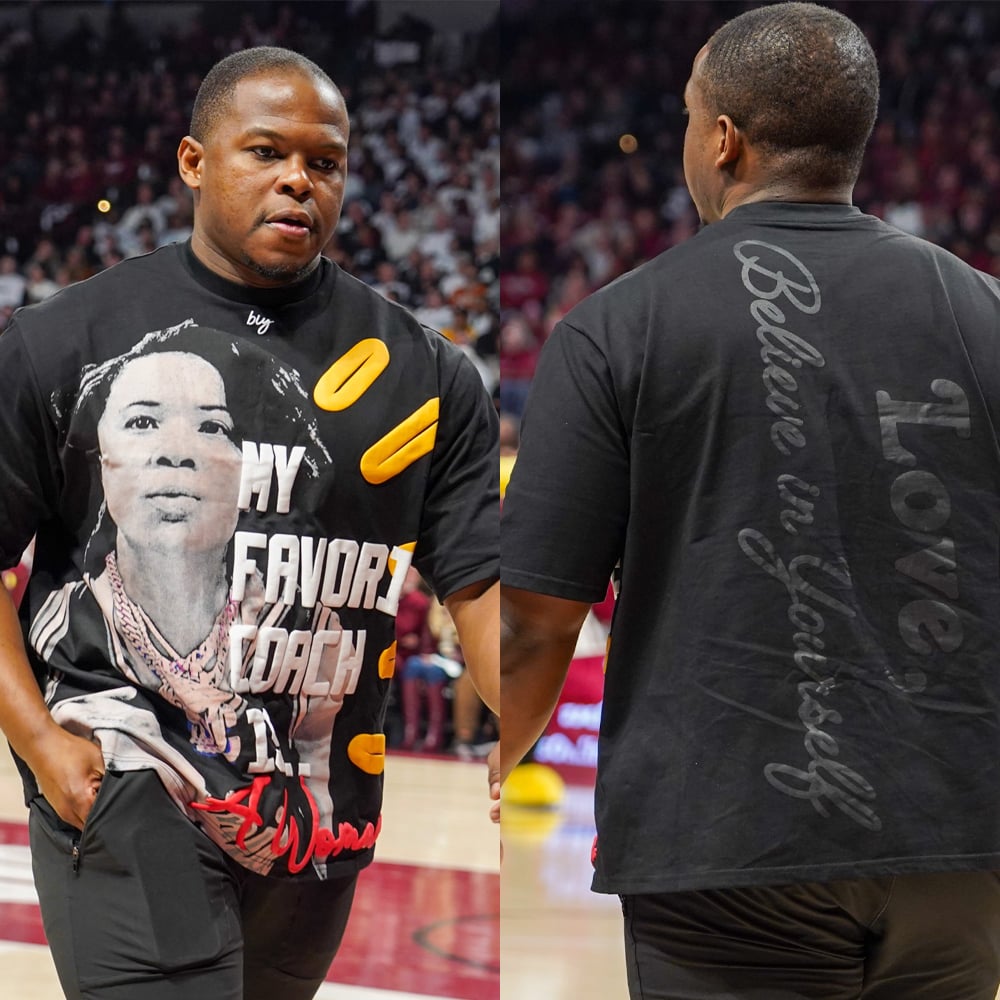 Carolina Gamecock Dawn Staley My Favorite Coach Is A Woman Shirt 4