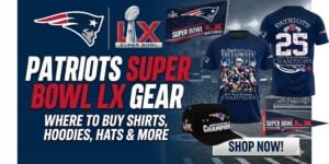 Celebrate Patriots Glory Grab AFC Champions Hats, Shirts & Hoodies Before Super Bowl LX