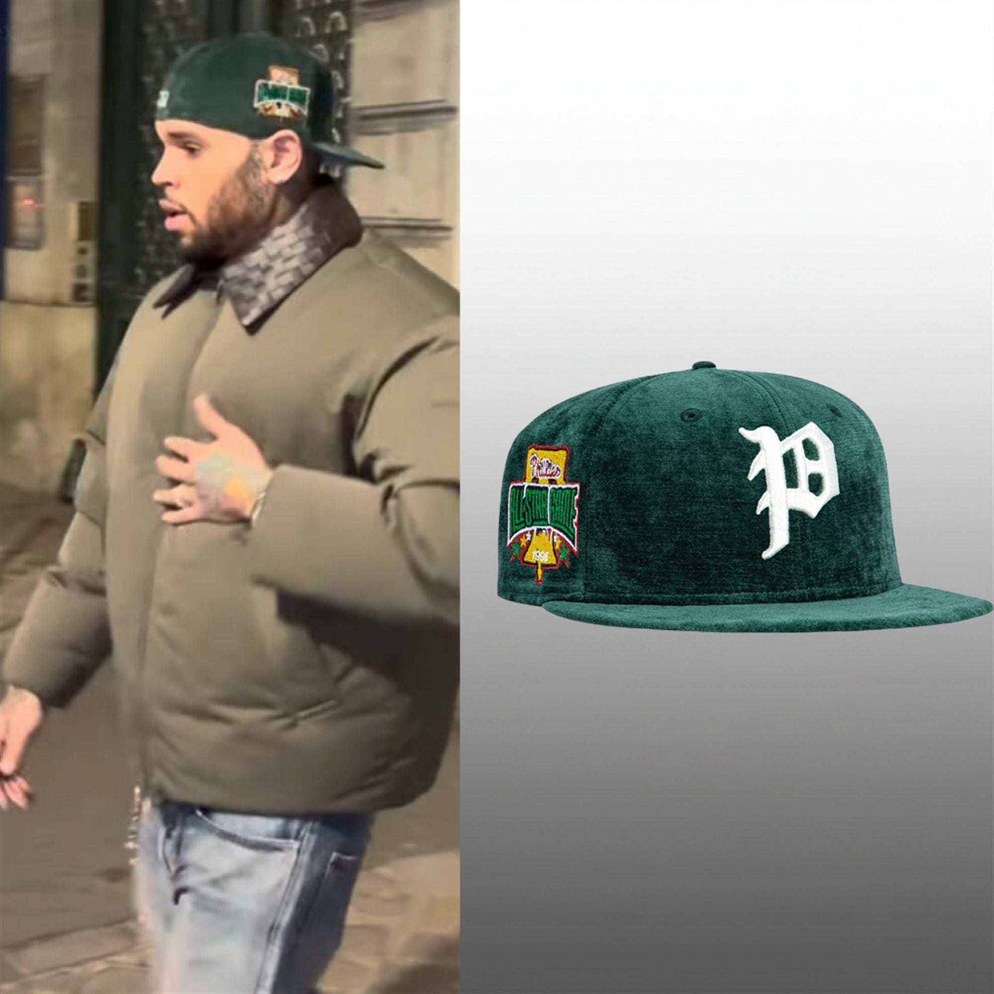 Chris Brown Phillies 1996 All Star Game Hat 2 Chris Brown Phillies 1996 All Star Game Hat 2