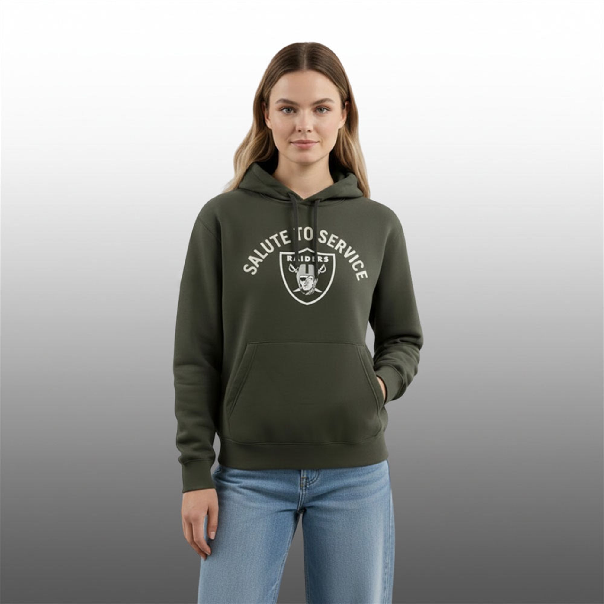 Coach Pete Carroll Raiders Salute to Service Hoodie 3 Coach Pete Carroll Raiders Salute to Service Hoodie 2
