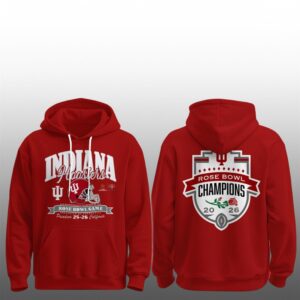 15 Indiana Hoosiers x Bowl Game Champions 2026 Hoodie