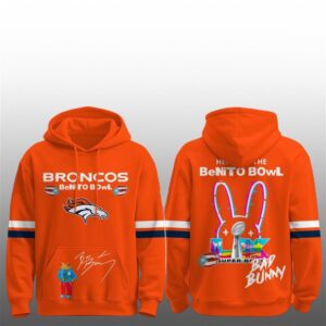 Broncos x Bad Bunny Benito Bowl 2026 Hoodie 1