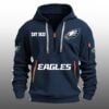 Eagles EST 1933 Quarter Zip Hoodie 2