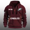 Eagles EST 1933 Quarter Zip Hoodie 5