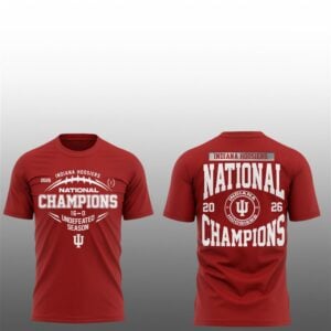 8 Hoosiers National Champions 2026 Undefeated Season Shirt