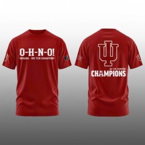 6 Indiana Hoosiers Football Big10 Champions 2026 O H N O Shirt