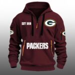 GB Packers EST 1919 Quarter Zip Hoodie