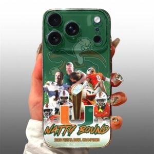 Hurricanes Natty Bound 2026 Fiesta Bowl Champions Phone Case 1