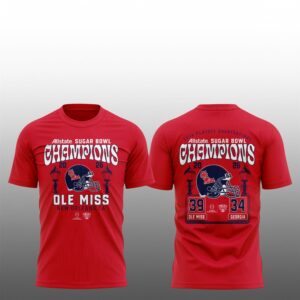 1 Ole Miss 2026 Playoff Quarterfinal Allstate Sugar Bowl Champions Shirt