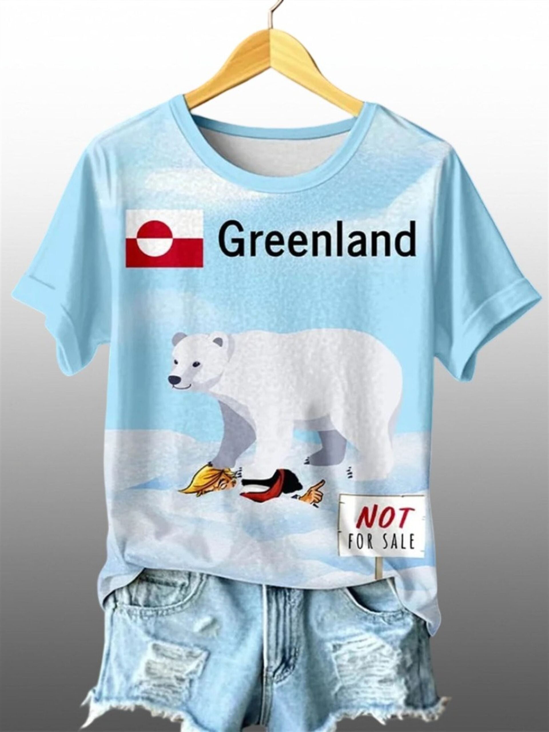 Greenland Not For Sale Polar Bear Shirt 1 Greenland Not For Sale Polar Bear Shirt 1