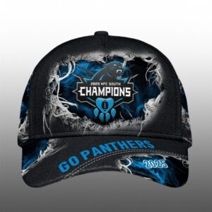 1 Panthers 2025 NFC South Champions Go Panthers Cap