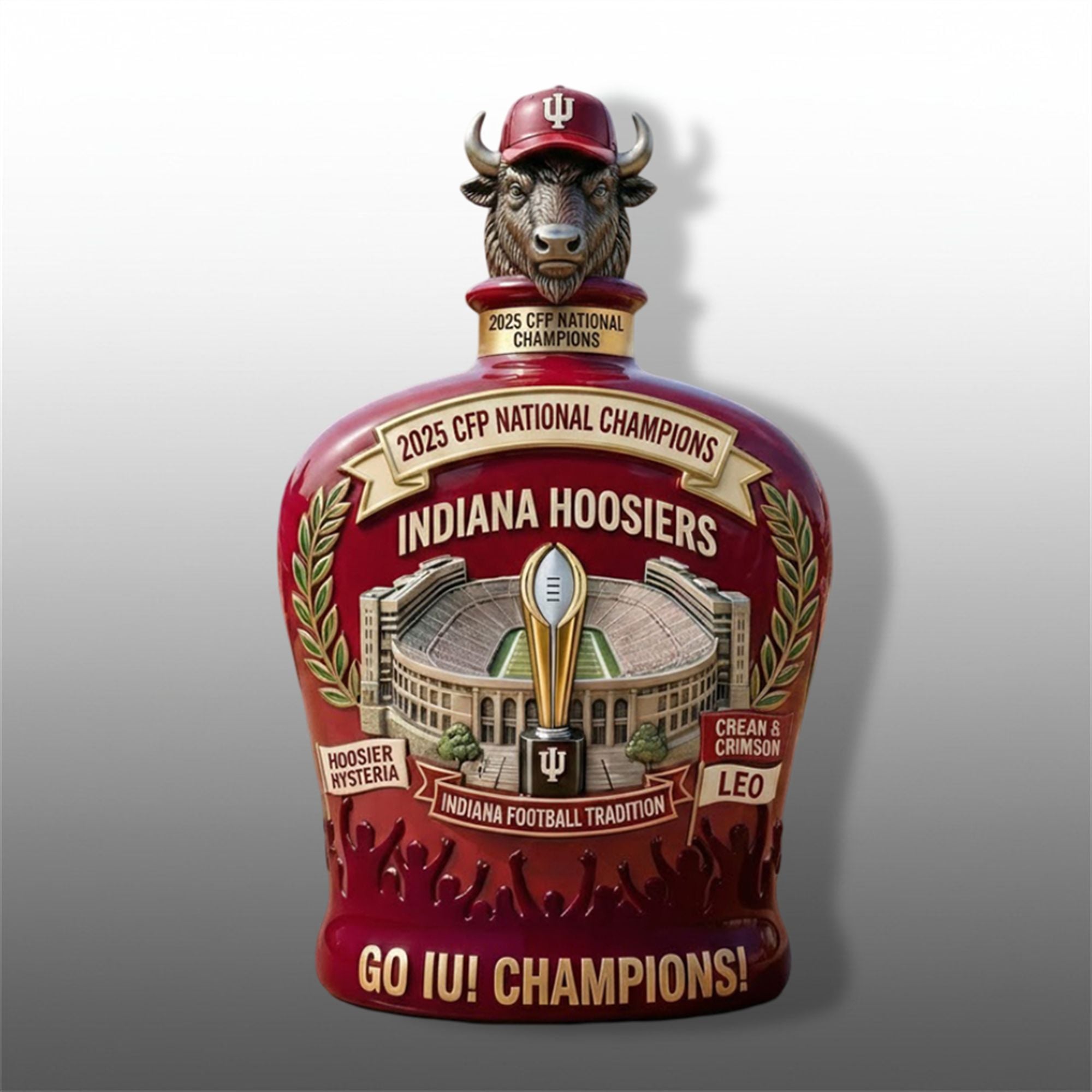 Hoosiers 2025 Cfp National Champions Go Iu Whiskey Bottle Hoosiers 2025 Cfp National Champions Go Iu Whiskey Bottle