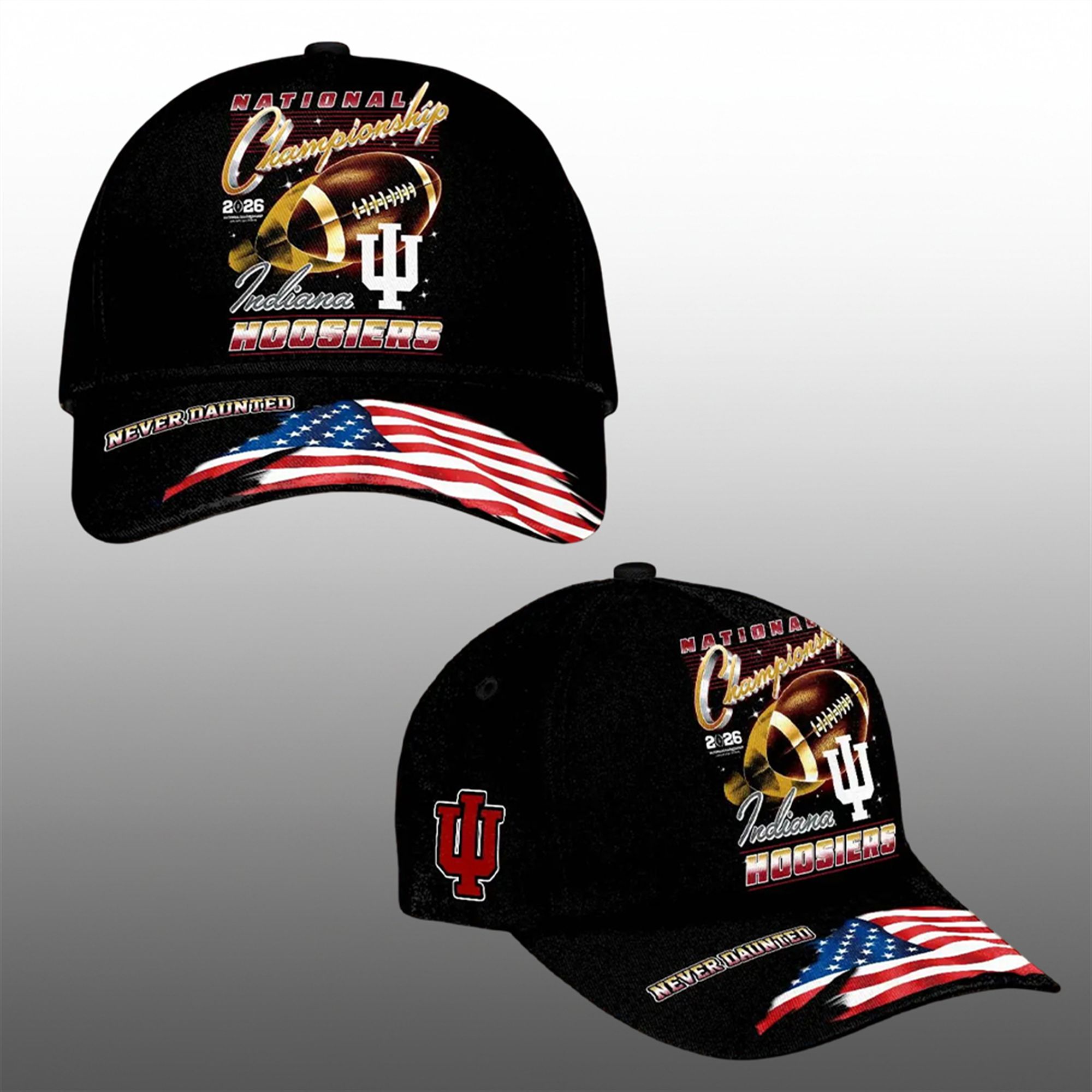 Hoosiers 2026 National Championship Never Daunted Cap 0 Hoosiers 2026 National Championship Never Daunted Cap 0