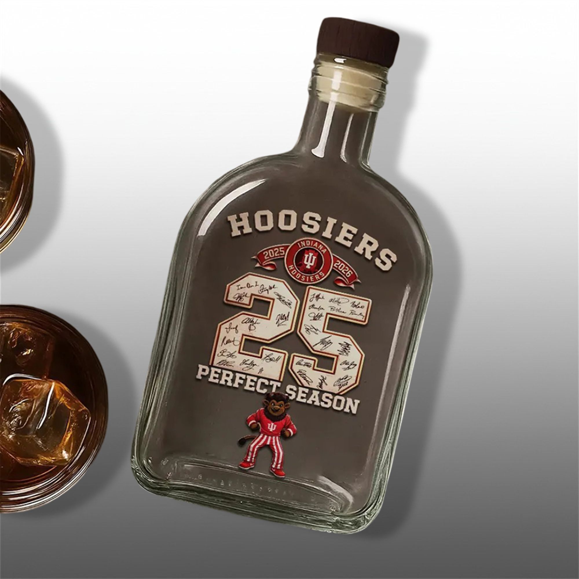 Hoosiers Football 2025 2026 Perfect Season Whiskey Bottle 2 Hoosiers Football 2025 2026 Perfect Season Whiskey Bottle 2