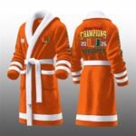 Hurricanes 2026 Fiesta Bowl Champions Fleece Bathrobe