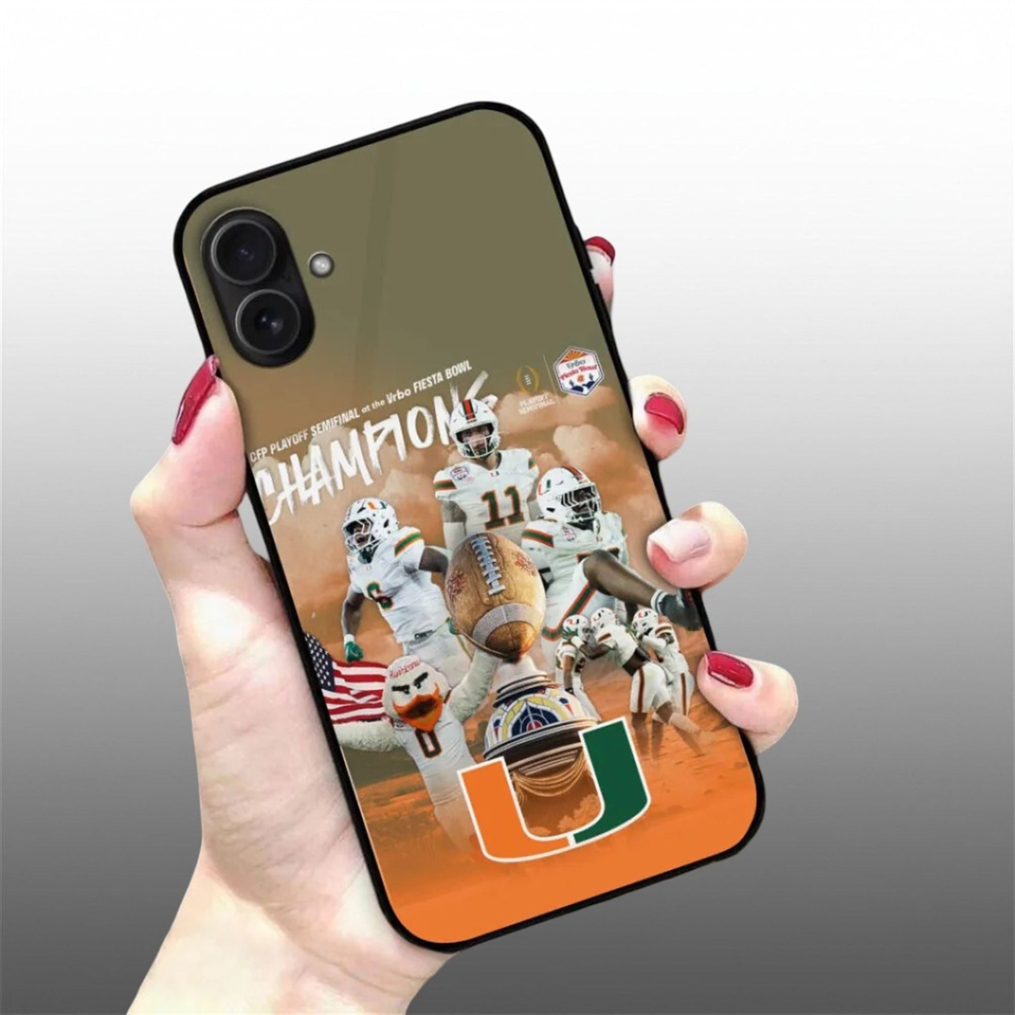 Hurricanes CFP Playoff Semifinal At The Vrbo Fiesta Bowl Champions Phone Case 3 Hurricanes CFP Playoff Semifinal At The Vrbo Fiesta Bowl Champions Phone Case 3