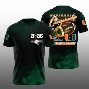 1 Hurricanes Football 2026 National Championship Shirt