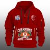 Indiana Football 2026 Chick fil A Peach Bowl Champions Quarter Zip Hoodie 2