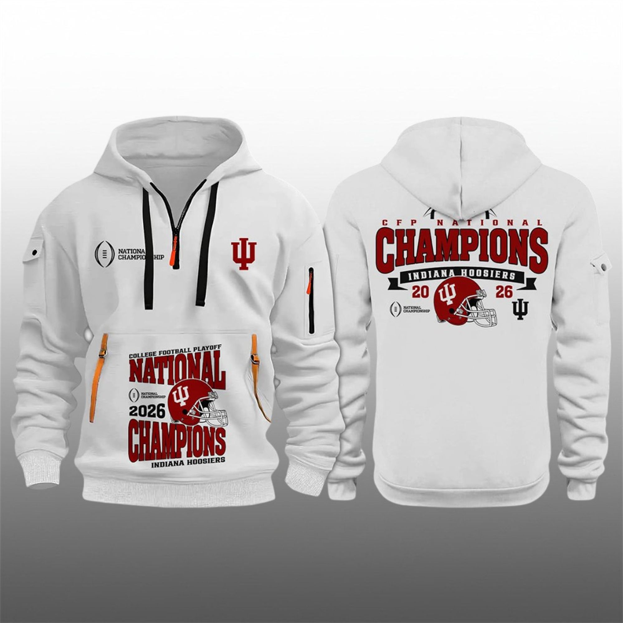 Indiana Hoosiers National Champions 2026 Quarter Zip Hoodie 2 Indiana Hoosiers National Champions 2026 Quarter Zip Hoodie 2