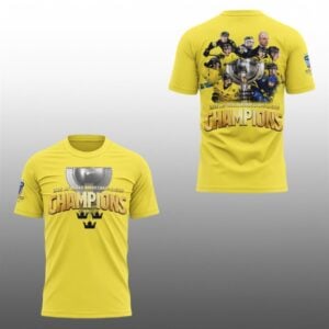 4 Tre Kronor Mastare Junior VM i Ishockey 2026 World Junior Champions Shirt