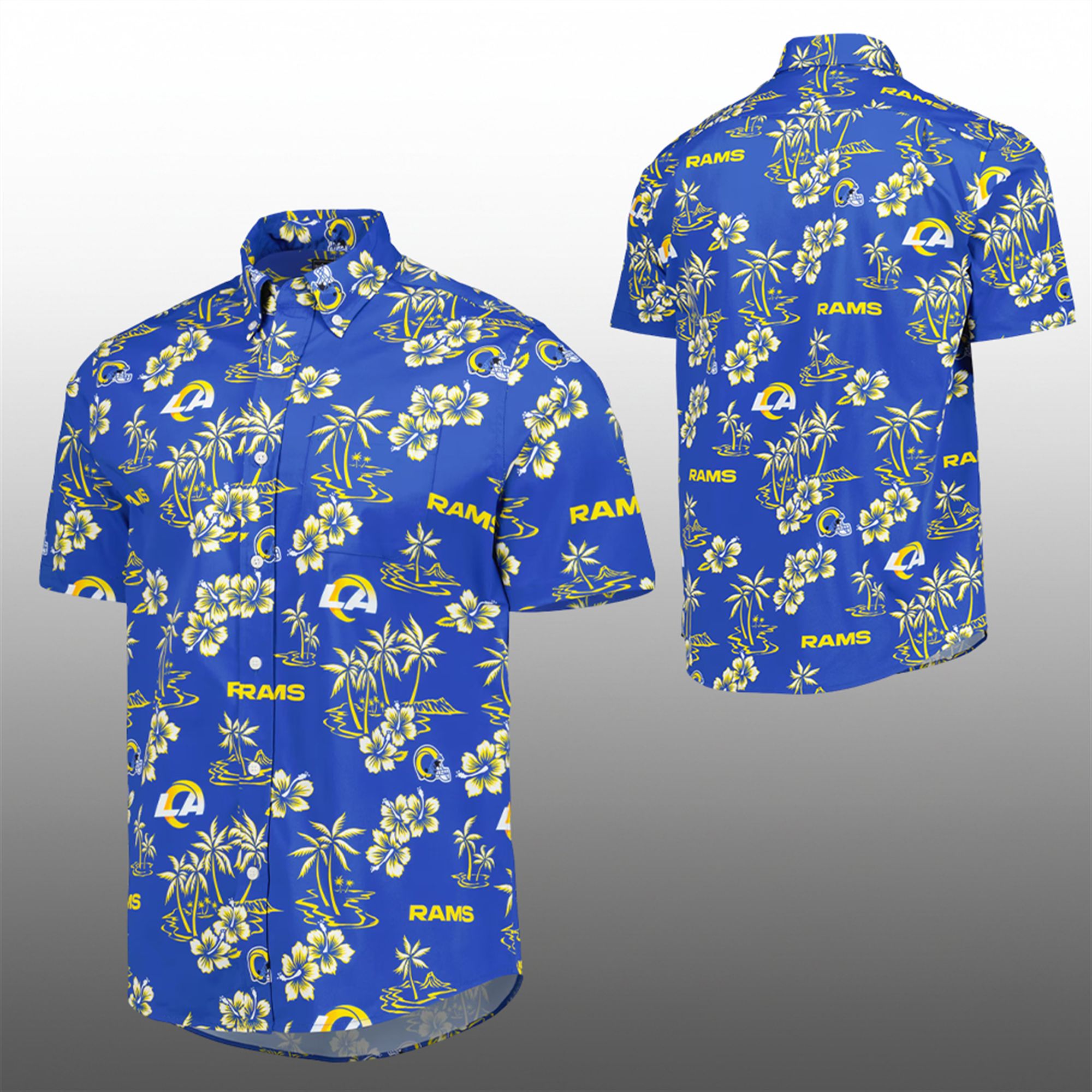 LA Rams Coach Ryan Wendell Hawaiian Shirt 1 LA Rams Coach Ryan Wendell Hawaiian Shirt 1