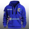 LA Rams EST 1960 Quarter Zip Hoodie 1