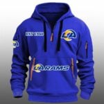 LA Rams EST 1960 Quarter Zip Hoodie
