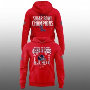 3 Ole Miss Rebels 2026 Sugar Bowl Champions Allstate Hoodie