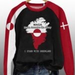 MAGA Make America Go Away I Stand With Greenland Sweatshirt
