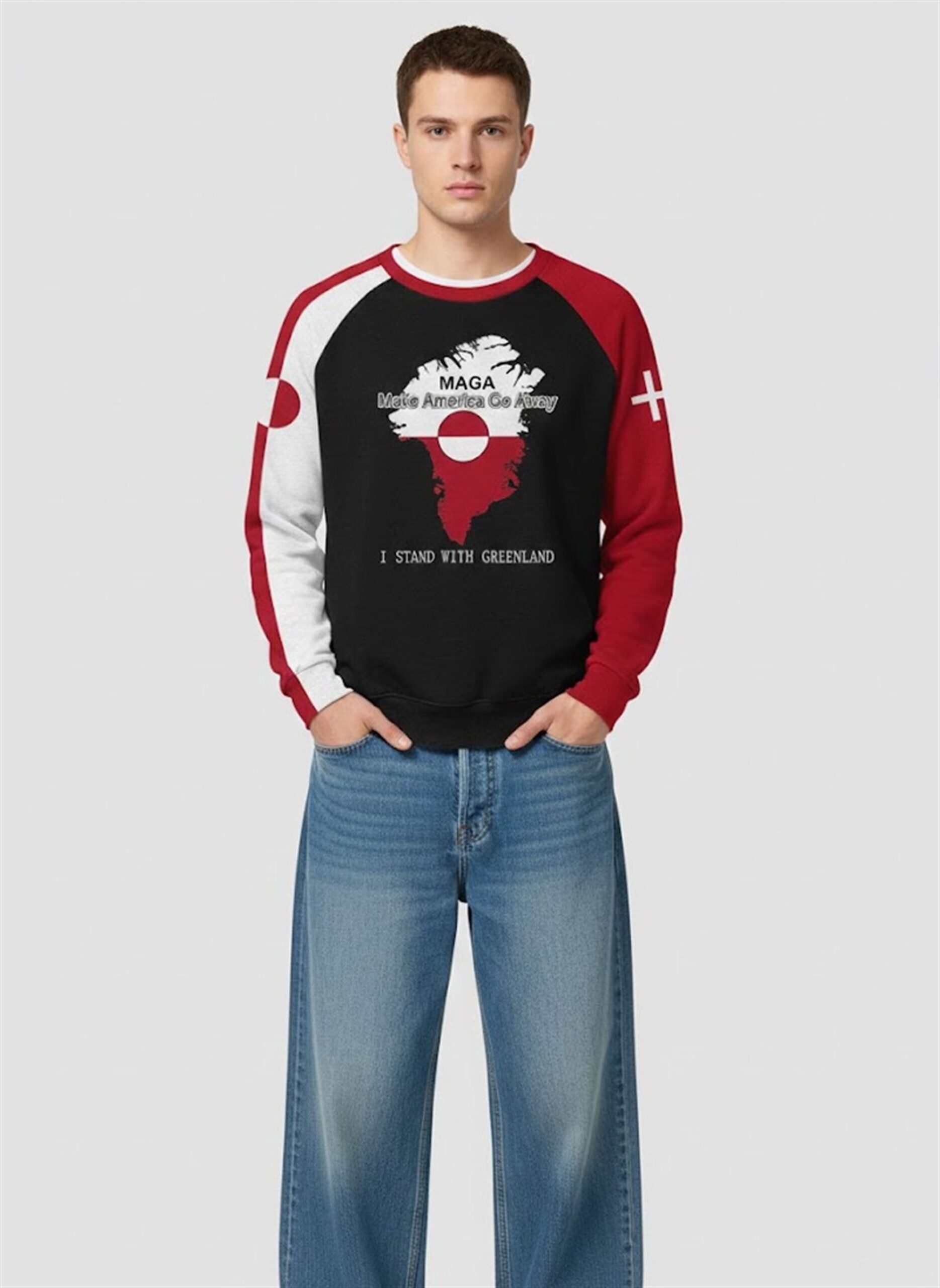 MAGA Make America Go Away I Stand With Greenland Sweatshirt 1 MAGA Make America Go Away I Stand With Greenland Sweatshirt 1