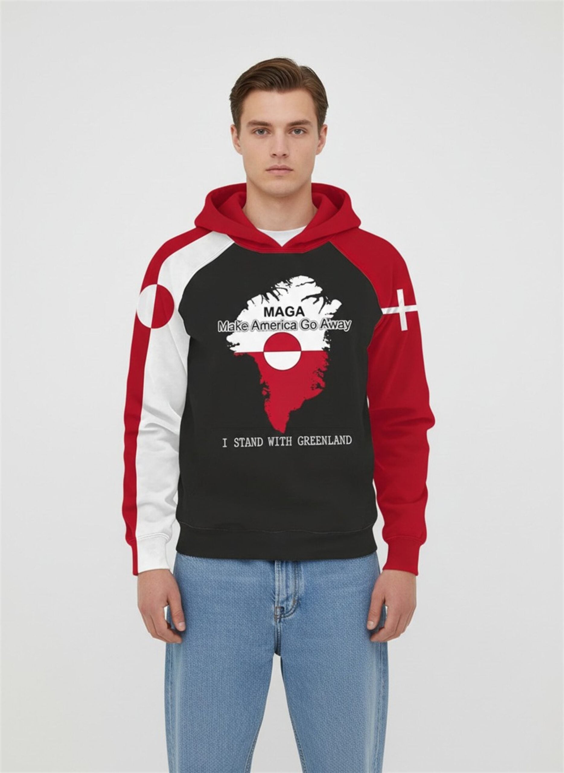 MAGA Make American Go Away I Stand With Greenland Hoodie 2 MAGA Make American Go Away I Stand With Greenland Hoodie 2