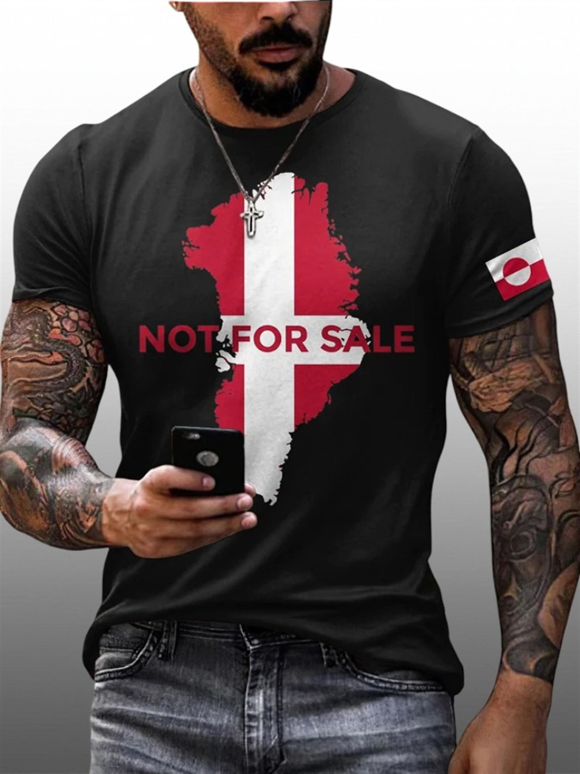 Men's Greenland Not For Short Sleeve Shirt Men's Greenland Not For Short Sleeve Shirt